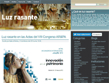 Tablet Screenshot of luzrasante.com